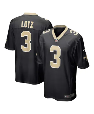 Men's Nike Wil Lutz Black New Orleans Saints Game Jersey