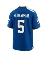 Men's Nike Anthony Richardson Royal Indianapolis Colts Indiana Nights Alternate Game Jersey