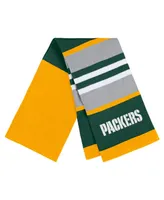 Women's Wear by Erin Andrews Green Bay Packers Stripe Glove and Scarf Set