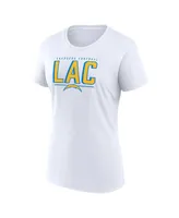 Women's Fanatics Powder Blue, White Los Angeles Chargers Two-Pack Combo Cheerleader T-shirt Set