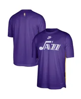 Men's Nike Purple Utah Jazz Hardwood Classics 2023/24 Classic Edition Performance Pregame Shooting T-shirt