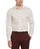 Perry Ellis Men's Ditsy-Floral Print Button Shirt