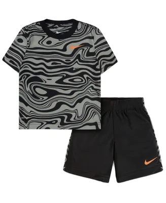 Nike Toddler Boys Paint Dri-fit T-shirt and Shorts, 2 Piece Set