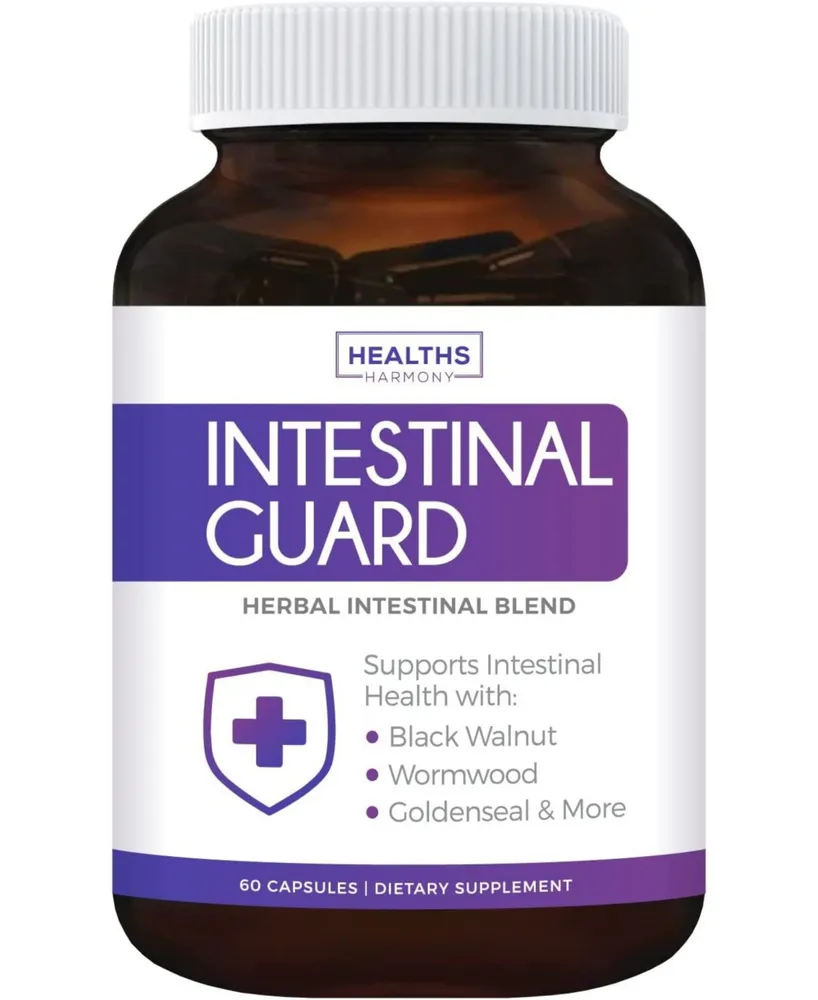 Healths Harmony Intestinal Guard Capsules, Potent Natural Formula with Wormwood, Black Walnut, Goldenseal, Pau D'Arco, Clove, Garlic & More, Health's