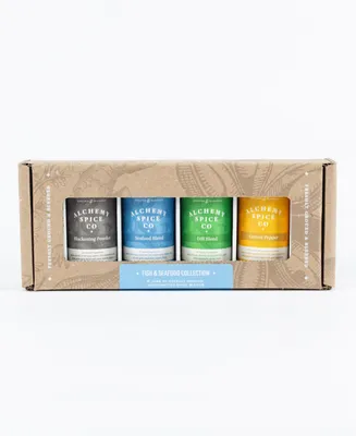 Alchemy Spice Fish Seafood Spice Blend Collection Gift Set, 4 Piece