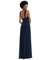 Contoured Wide Strap Sweetheart Maxi Dress