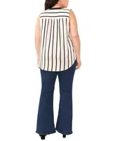 Vince Camuto Plus V-Neck Sleeveless Blouse