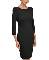 Calvin Klein Women's 3/4-Sleeve Sheath Dress