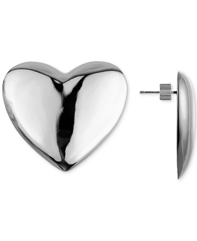 Oma The Label Vintage Heart Statement Stud Earrings