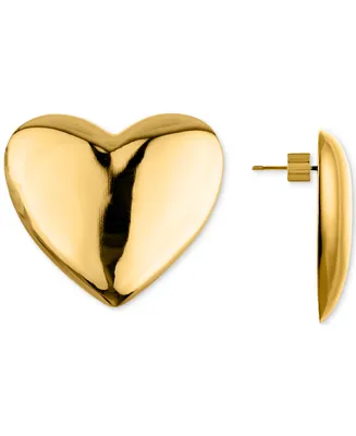 Oma The Label Vintage Heart Statement Stud Earrings