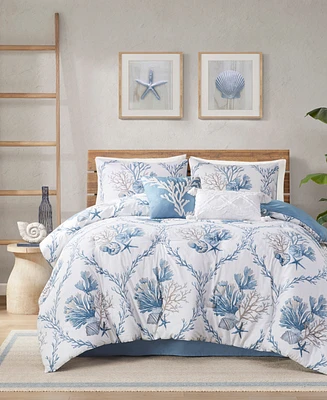 Closeout! Harbor House Pismo Beach Cotton 6-Pc Comforter Set, Full