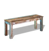 Bench Solid Reclaimed Wood 43.3"x13.8"x17.7"