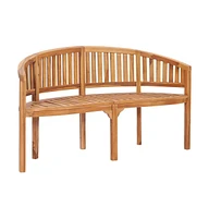 Banana Bench 59.4" Solid Teak Wood