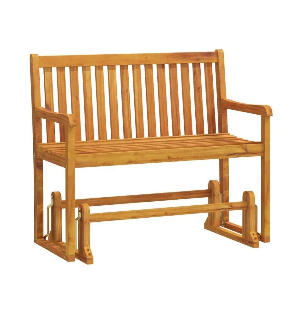 Patio Swing Bench 43.3" Solid Acacia Wood