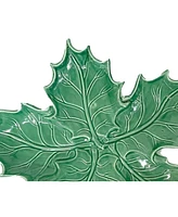 Lastra Evergreen Figural Holly Small Platter