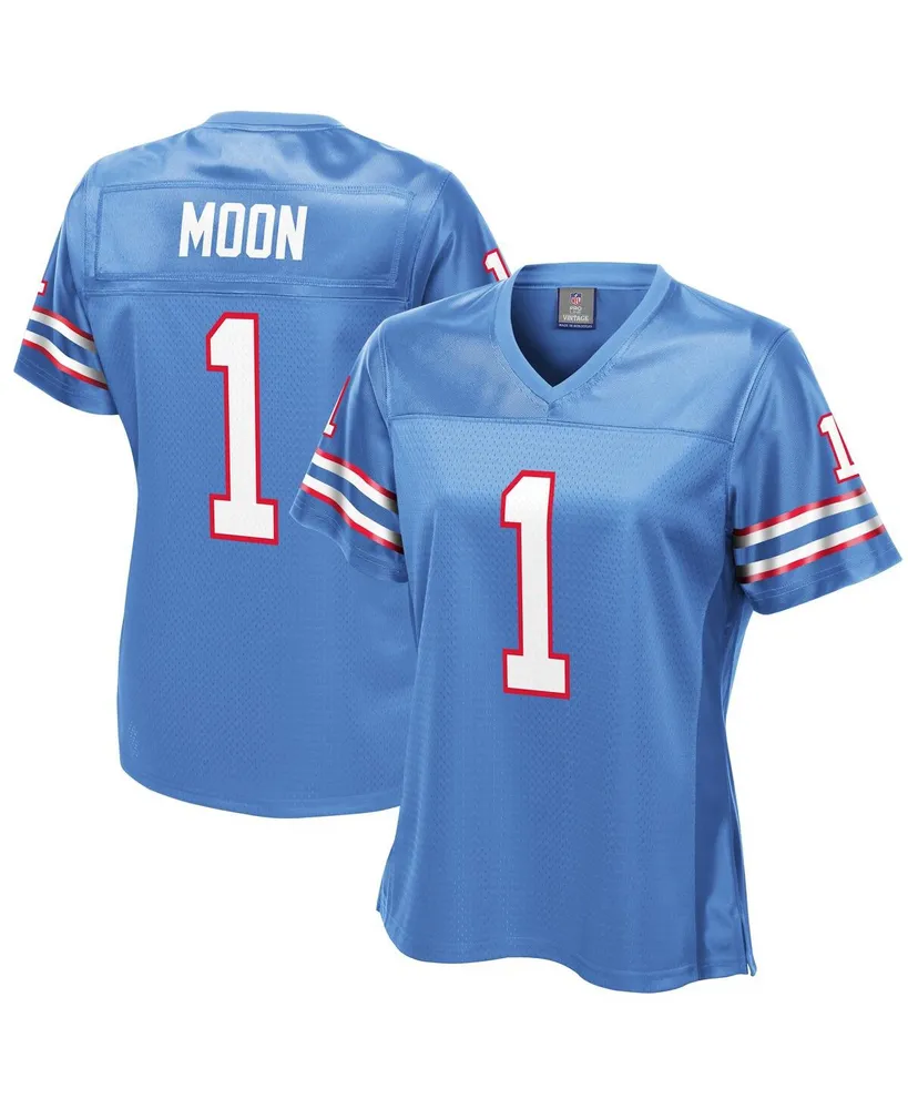 Women's Fanatics Warren Moon Light Blue Houston Oilers Gridiron Classics Retired Player Replica Jersey