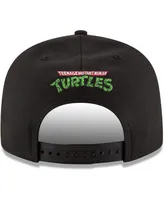 Men's New Era Black Teenage Mutant Ninja Turtles 9FIFTY Adjustable Snapback Hat