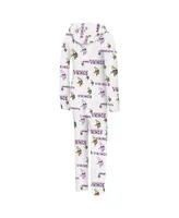 Women's Concepts Sport Cream Minnesota Vikings Docket Hoodie Full-Zip Union Suit