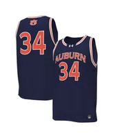 Men's Under Armour #34 Navy Auburn Tigers Replica Basketball Jersey