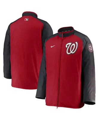 Men's Nike Red, Navy Washington Nationals Authentic Collection Dugout Full-Zip Jacket