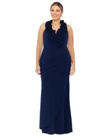 Xscape Plus Ruffled Gown