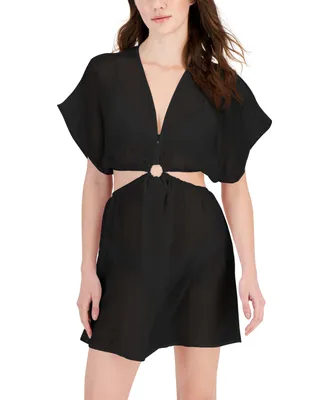 Miken Women's Cut-Out Dolman Sleeve Cover-Up, Created for Macy's