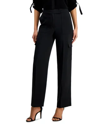 Anne Klein Petite The Julian Wide-Leg Cargo Pants