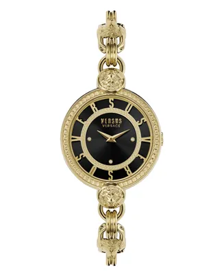 Versus Versace Women's Les Docks Two Hand Gold-Tone Stainless Steel Watch 36mm