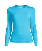 Lands' End Plus Long Sleeve Relaxed Upf 50 Rash Guard