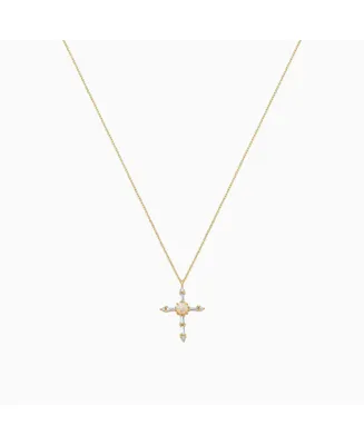 Opal Cross Necklace