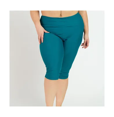 Calypsa Plus Capri Swim Leggings