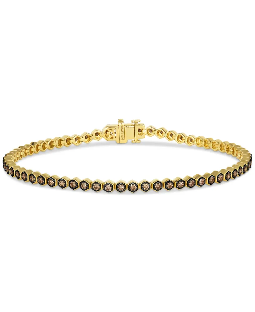 Le Vian® 3 1/2ctw Chocolate Ombré Diamonds® and Vanilla Diamonds™ 14k Honey  Gold™ Tennis Bracelet | REEDS Jewelers