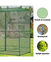 Aoodor 8'x4'x6' Crop Cage Plant Protection Tent Netting Cover with Zippered Enclosure Door