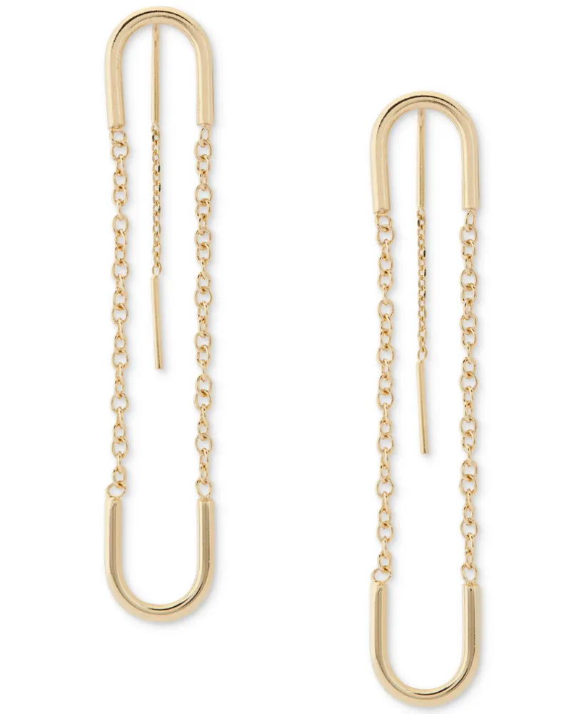 Lucky Brand Modern Stud Chain Earrings