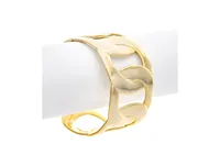 Curb Link Open Bangle Bracelet