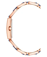 Anne Klein Women's Quartz Rose Gold-Tone Alloy and Blue Lapis Watch, 28mm - Rose Gold