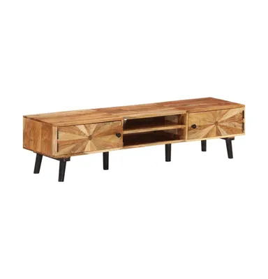 Tv Stand 57.1"x13.8"x13.8" Solid Wood Acacia