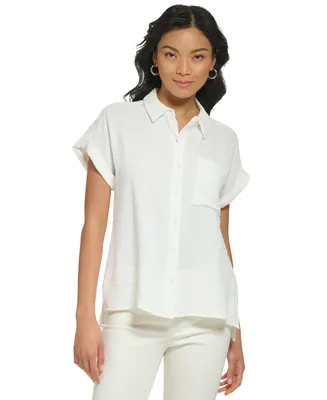 Calvin Klein Short Sleeve Button Down Shirt