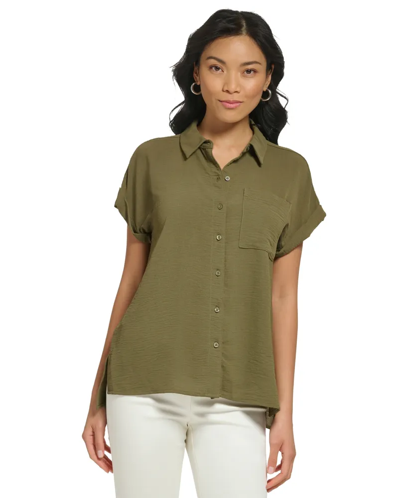 Calvin Klein Short Sleeve Button Down Shirt