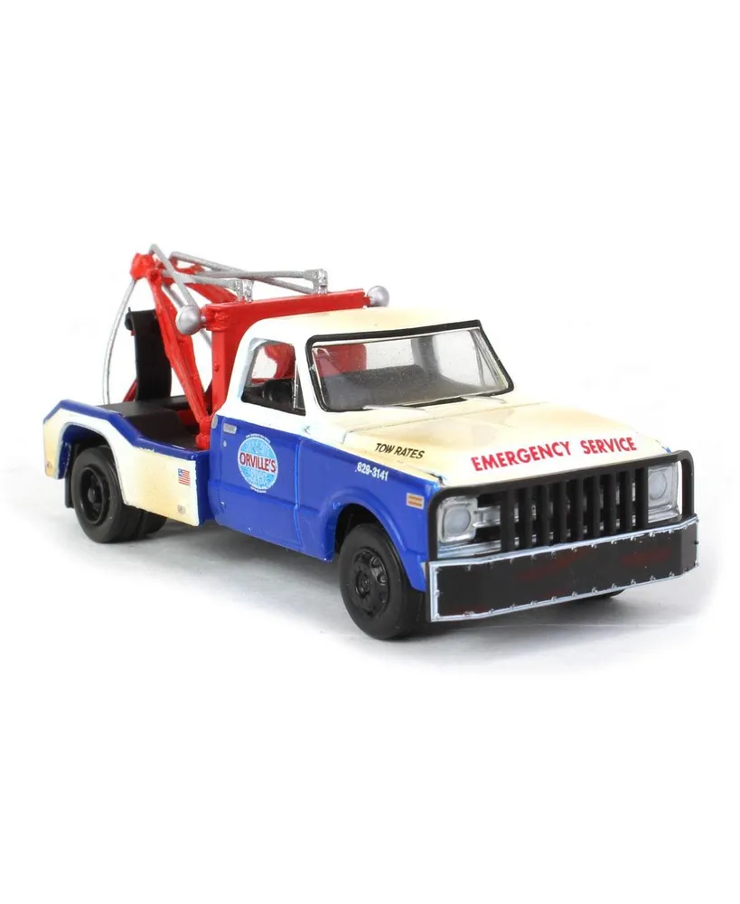 Green light Collectibles 1/64 1969 Chevrolet C-30 Dually Wrecker, Orvilles Day and Nite Service 46090-b