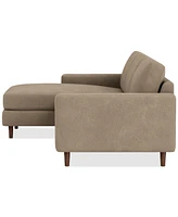 Closeout! EQ3 Oskar 2-Pc. Fabric Sectional Sofa