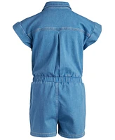 Epic Threads Big Girls Cassia Denim Romper, Created for Macy's