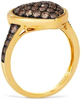 Le Vian Godiva x Le Vian Chocolate Diamond Heart Ring (3/4 ct. t.w.) in 14k Gold