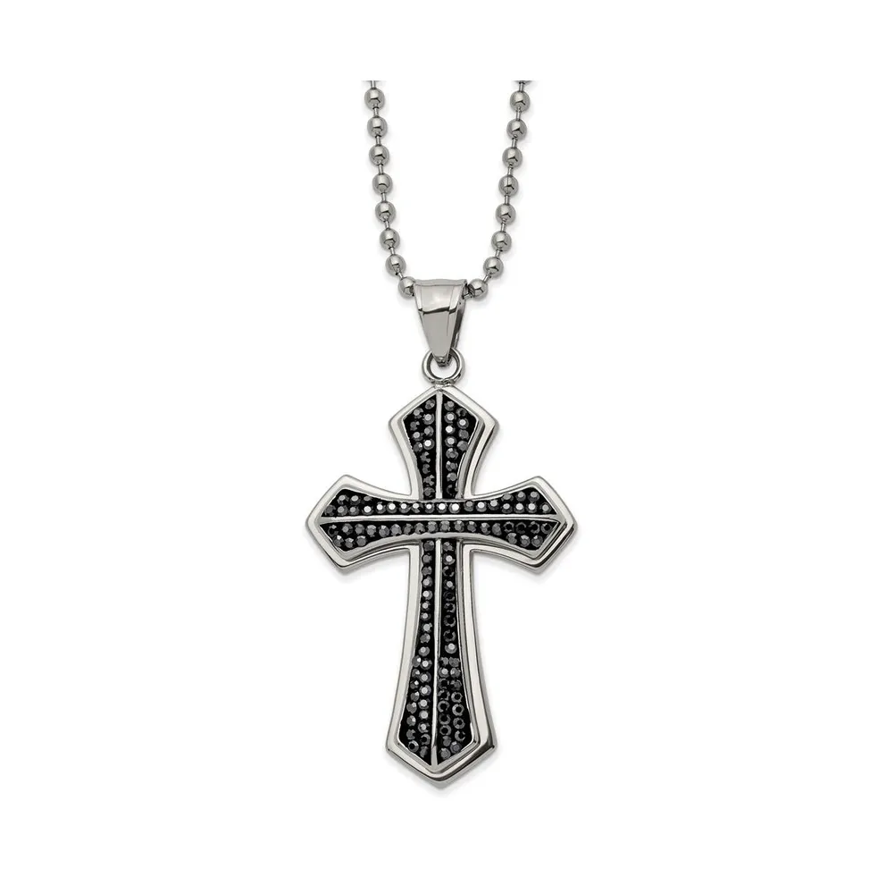 Milagro Crystal Cross Pendant + Chain – The Jewel Parlor