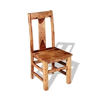 Dining Chairs 2 pcs Solid Sheesham Wood