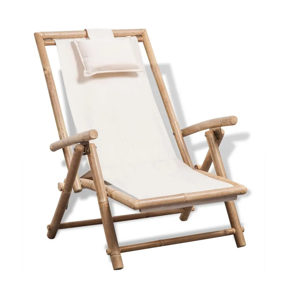 Outdoor Deck Chair Bamboo