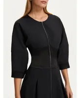 Women's Midi Zipper Dress