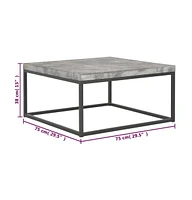 Coffee Table 29.5"x29.5"x15" Concrete Look