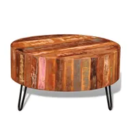 Coffee Table Solid Reclaimed Wood Round