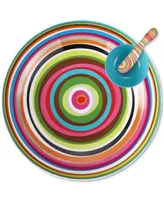 French Bull Ring Melamine Round Platter